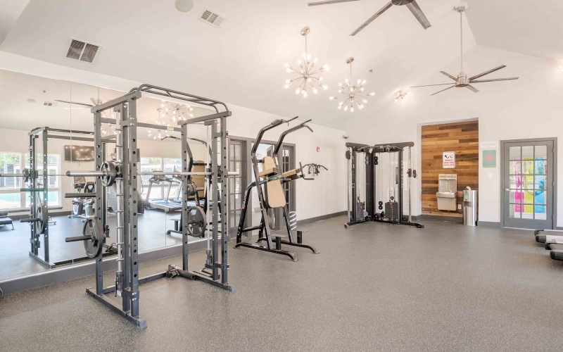 gym with equipment