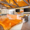 clubroom with island and couches