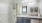 bathroom with shower near counter
